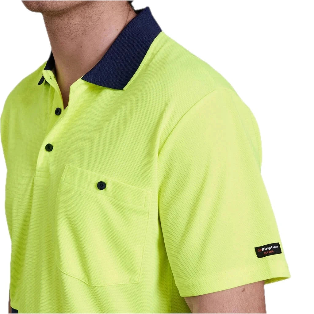 Workcool Hyperfreeze Hi-Vis Two Tone Short Sleeve Polo Shirt
