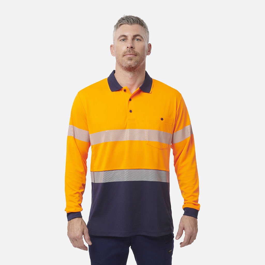 Polo de manga comprida refletor de alta visibilidade Workcool Hyperfreeze 