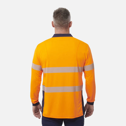 Polo de manga comprida refletor de alta visibilidade Workcool Hyperfreeze 