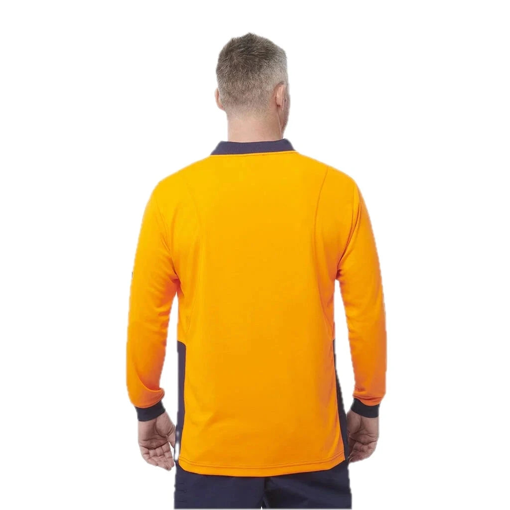 Workcool Hyperfreeze Hi-Vis Two Tone Long Sleeve Polo Shirt