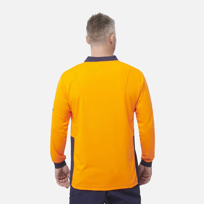 Polo de manga comprida Workcool Hyperfreeze Hi-Vis bicolor