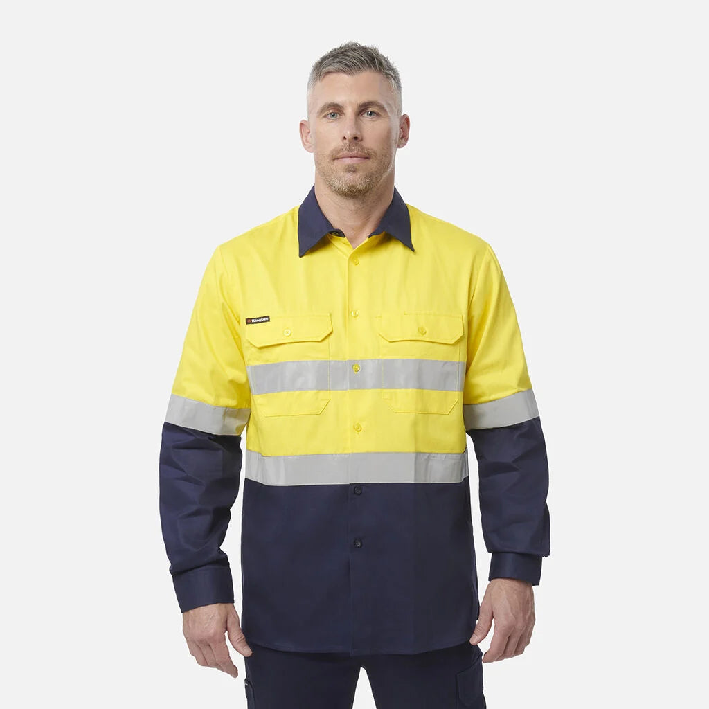 Camisola de trabalho de manga comprida Originals Hi-Vis Reflective Two Tone