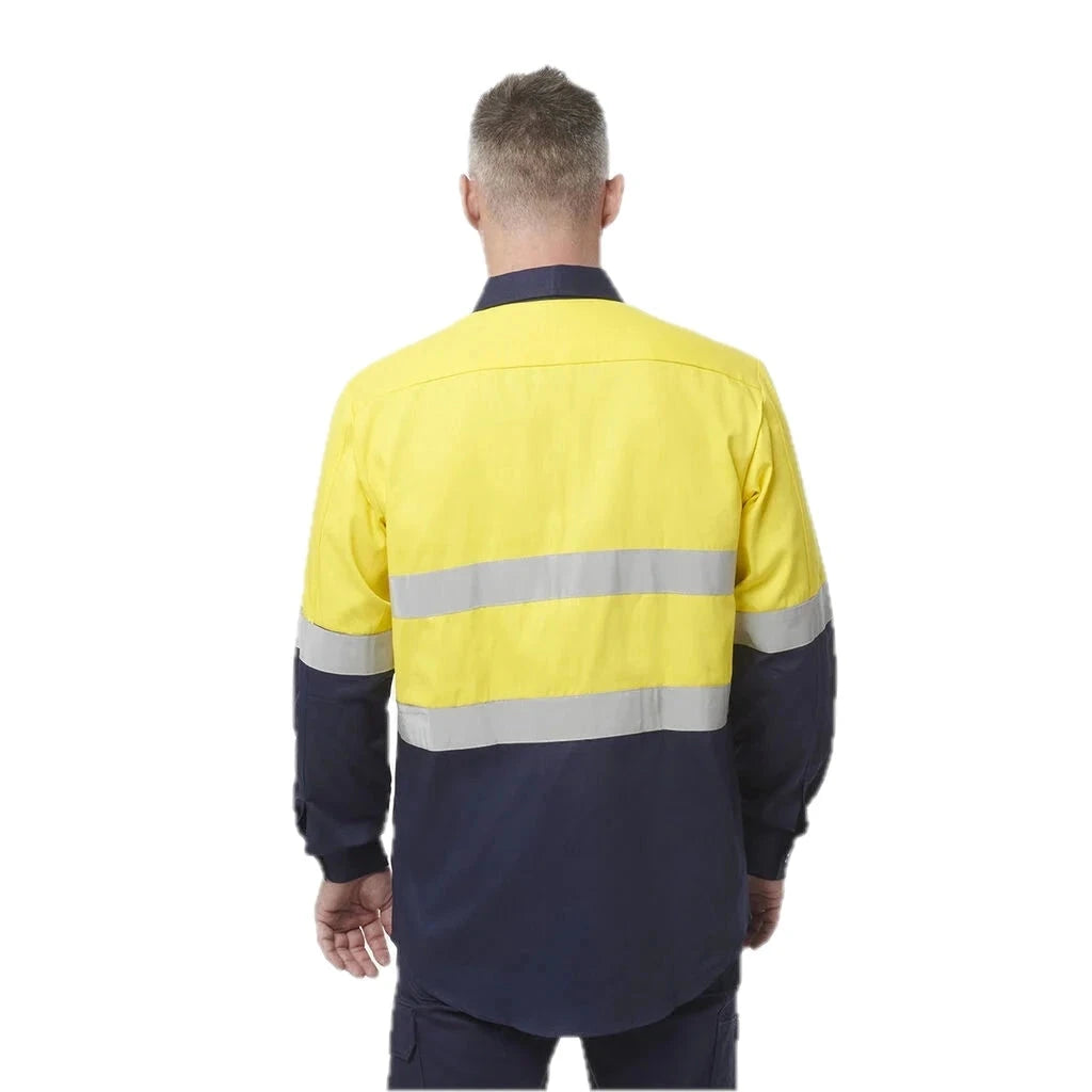 Kemeja Kerja Lengan Panjang Dua Warna Reflektif Hi-Vis Originals