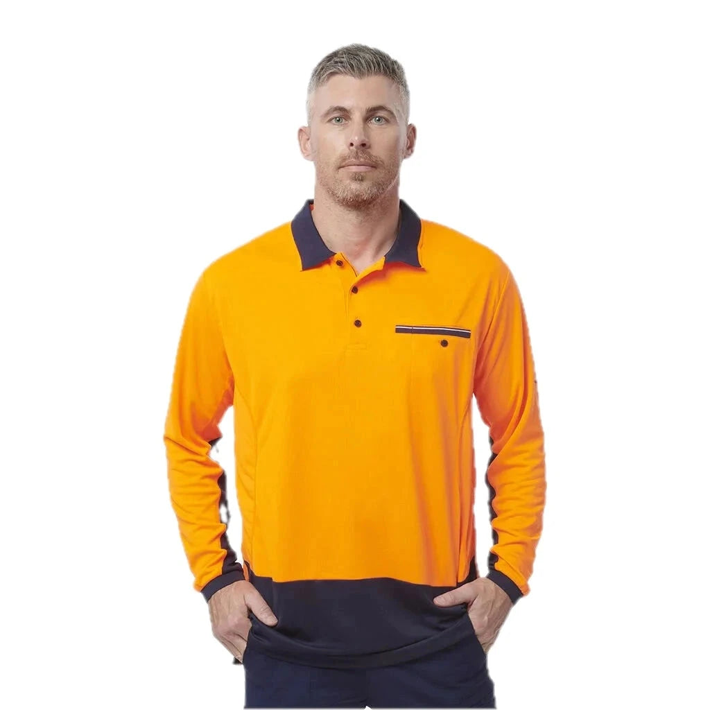 Workcool Hyperfreeze Hi-Vis Lightweight Long Sleeve Polo