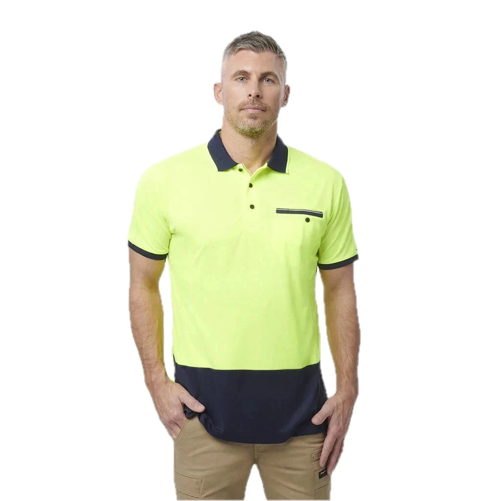 Kaos Polo Lengan Pendek Ringan Workcool Hyperfreeze Hi-Vis