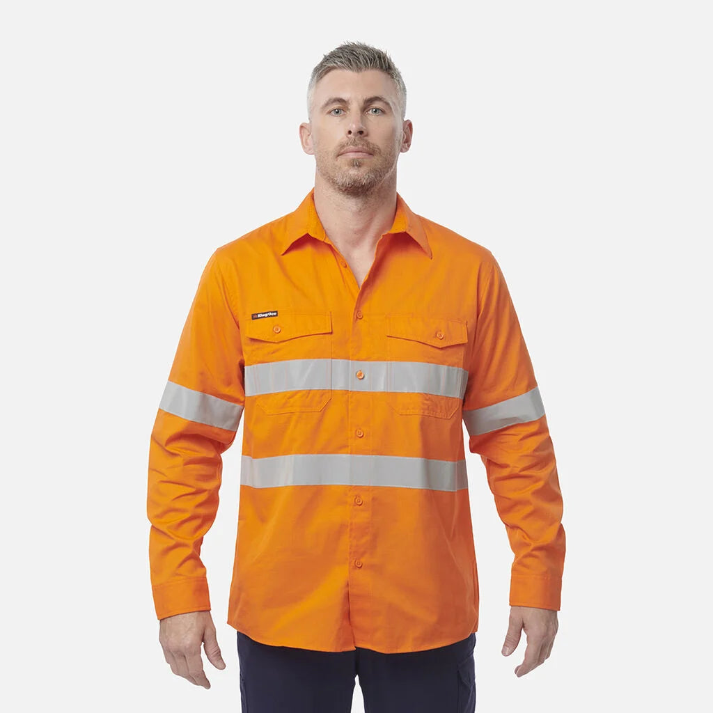 Camisola de trabalho Workcool 2 de manga comprida com alta visibilidade e detalhes refletores