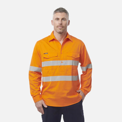 Kaos Workcool 2 Reflektif Depan Tertutup Hi-Vis