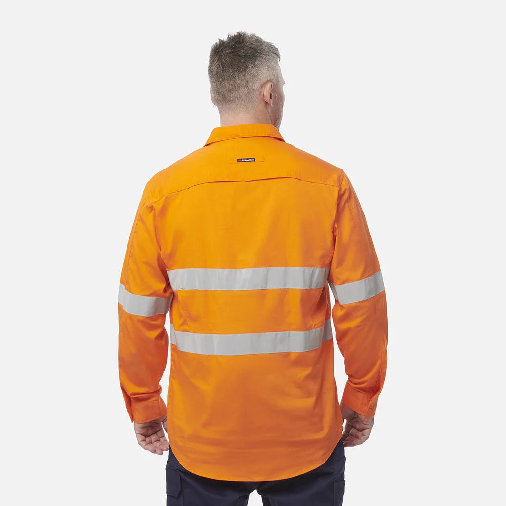 Kaos Workcool 2 Reflektif Depan Tertutup Hi-Vis