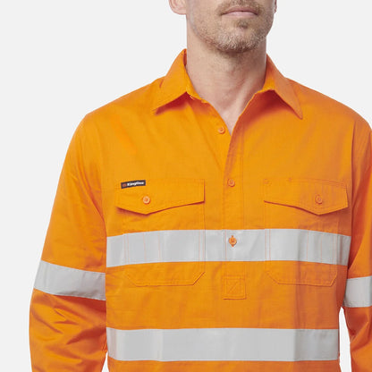 Kaos Workcool 2 Reflektif Depan Tertutup Hi-Vis