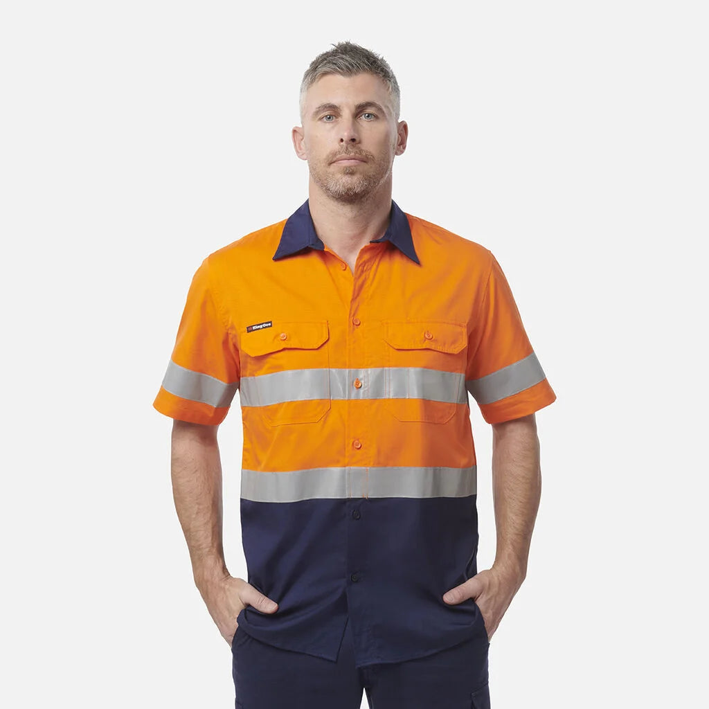 Camisola Workcool Ventilada com Costuras e Manga Curta
