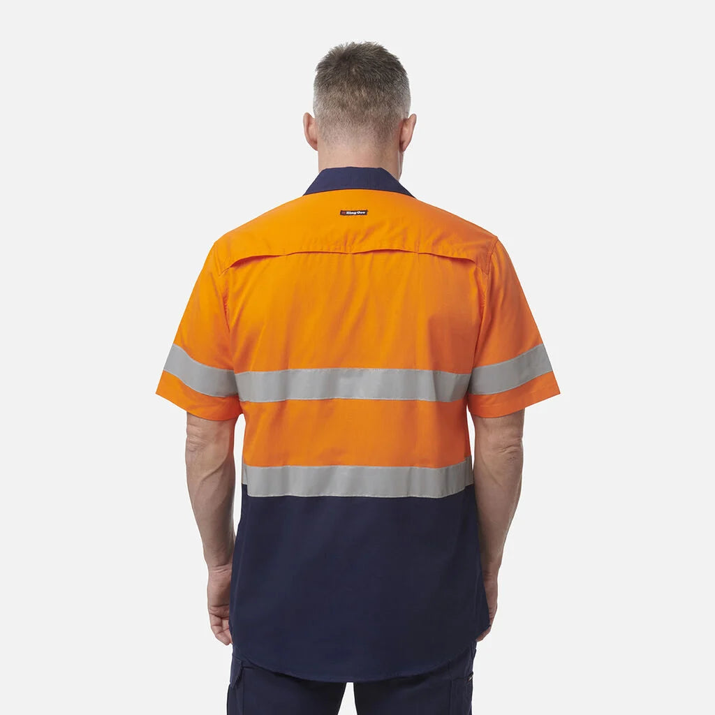 Camisola Workcool Ventilada com Costuras e Manga Curta