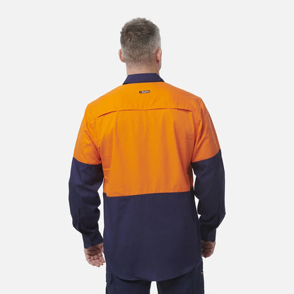 Camisola Workcool Ventilada com Recortes e Manga Comprida