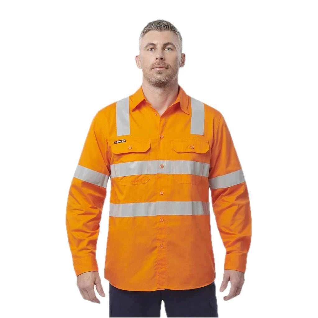 Kemeja Workcool Vented X Back Lengan Panjang