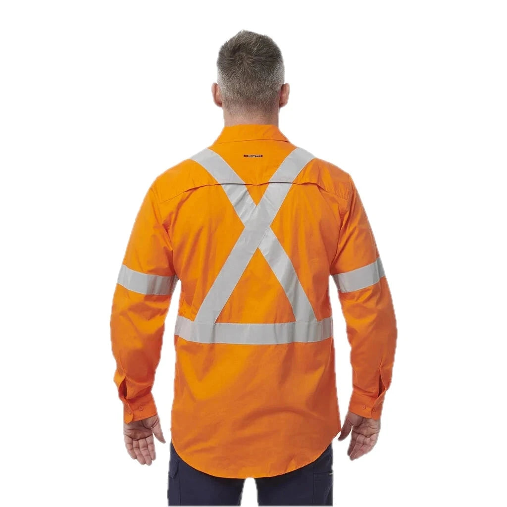 Kemeja Workcool Vented X Back Lengan Panjang