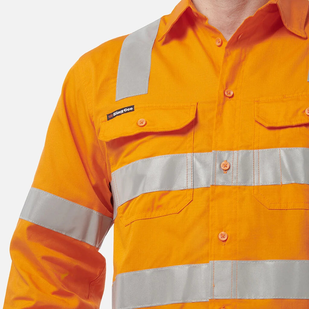 Kemeja Workcool Vented X Back Lengan Panjang