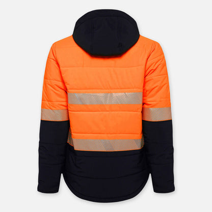 HI-VIS REFLECTIVE RIPSTOP FLEECE LINED PUFFER JACKET