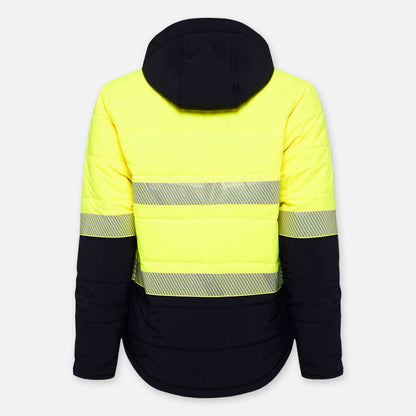 HI-VIS REFLECTIVE RIPSTOP FLEECE LINED PUFFER JACKET