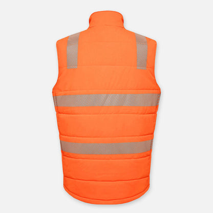 HI-VIS REFLECTIVE RIPSTOP PUFFER WORK VEST
