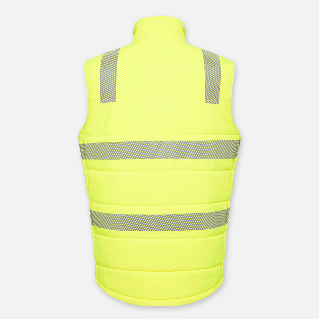 HI-VIS REFLECTIVE RIPSTOP PUFFER WORK VEST