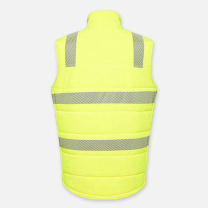 HI-VIS REFLECTIVE RIPSTOP PUFFER WORK VEST