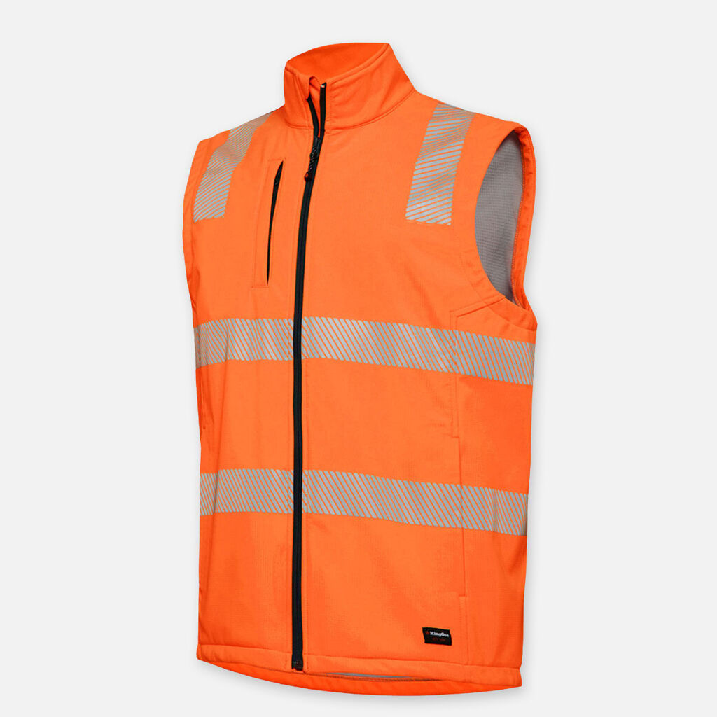 Rompi Kerja RIPSTOP Reflektif Softshell Visibilitas Tinggi 