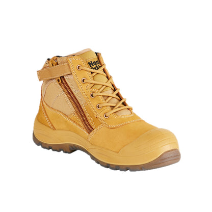 UTILITY SAFETY BOOT – angled view, zip side