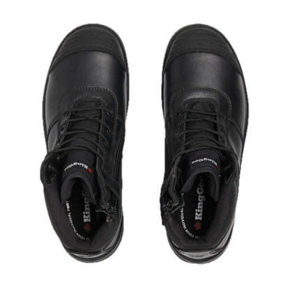 Men's Tradie Boot (Black) – top view, pair
