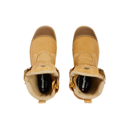 Bennu Rigger 9" Safety Boot - Wheat – top view, pair