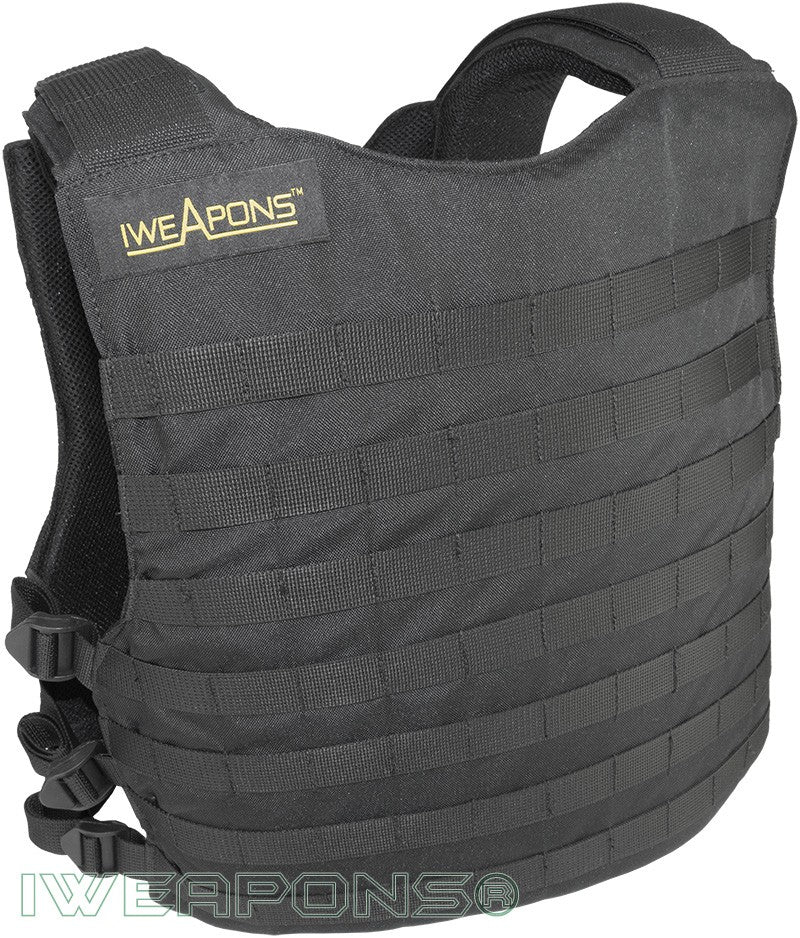 IWEAPONS® MOLLE Concealed Bulletproof Vest IIIA / 3A – angled view