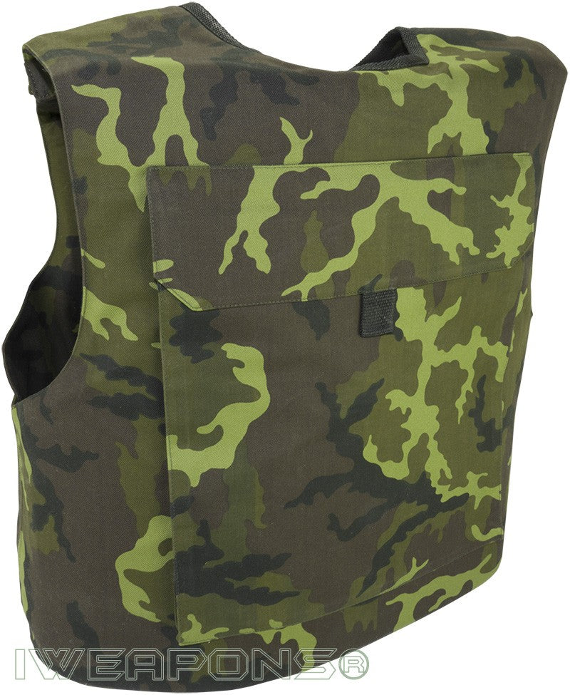 IWEAPONS® Military Patrol Camo Bulletproof Vest – angled view