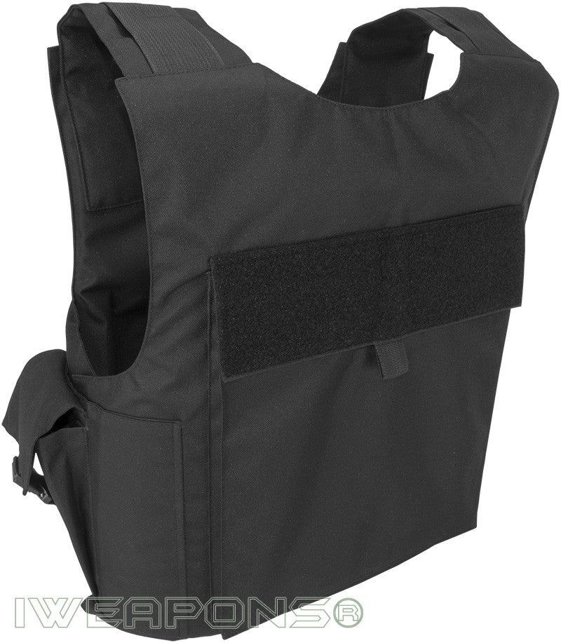 IWEAPONS® Patrol Bulletproof Vest with Holster and Mag Pouches – angled view