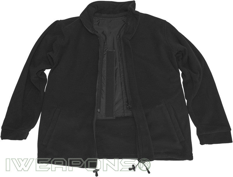 IWEAPONS® Fleece Bulletproof Jacket Undercover Body Armor – open, showing armour lining