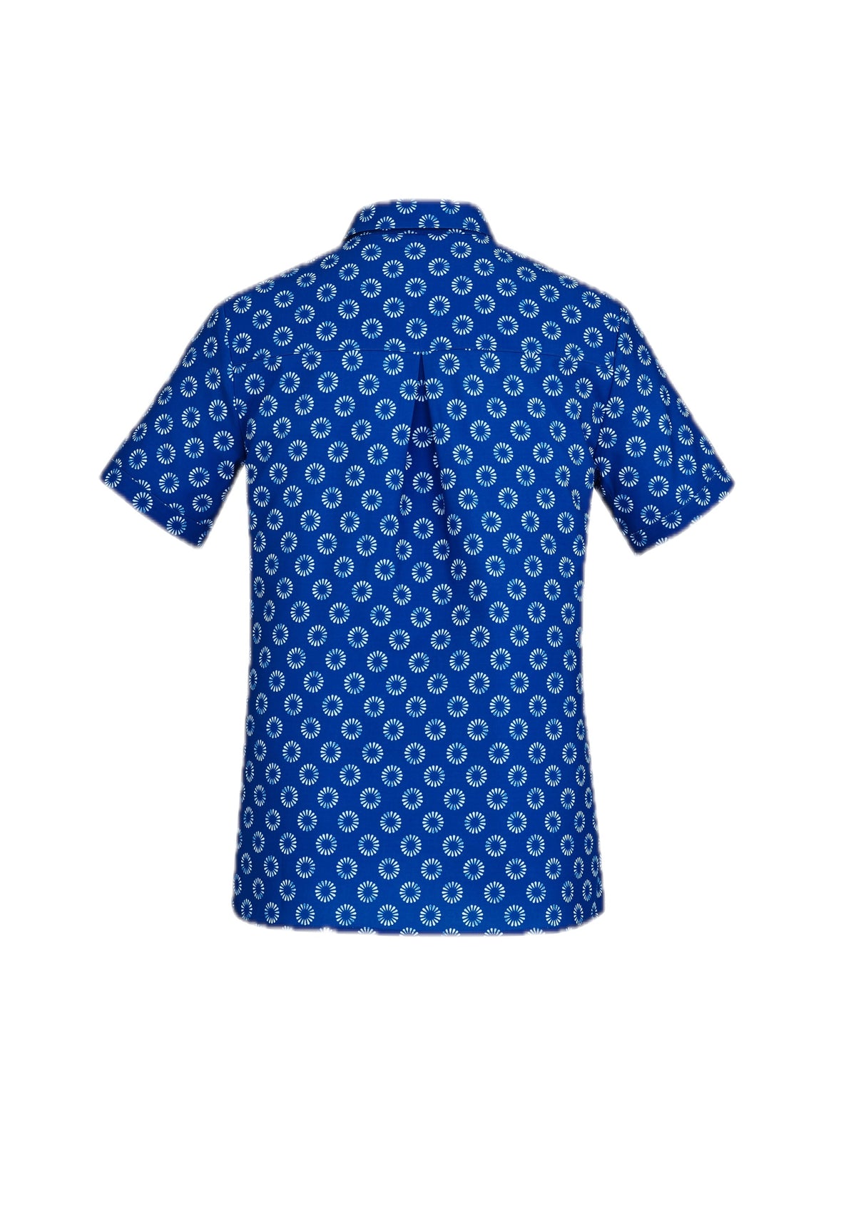 Womens Florence Daisy Print Short Sleeve Shirt – back view