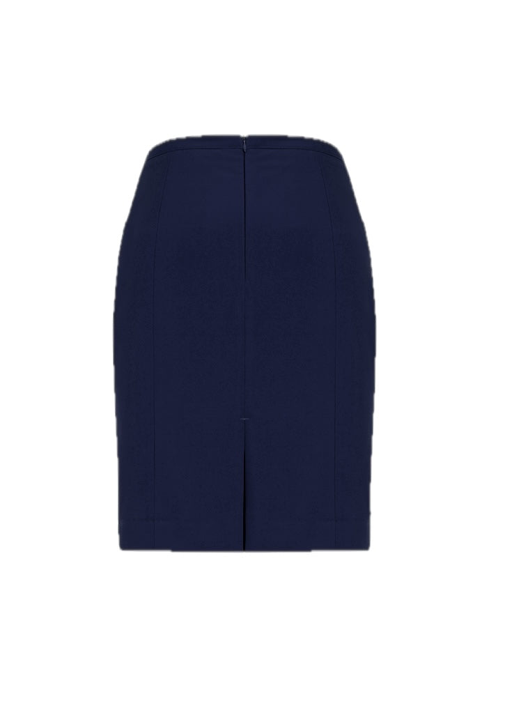 Siena Womens Front Pleat Detail Straight Skirt – back view