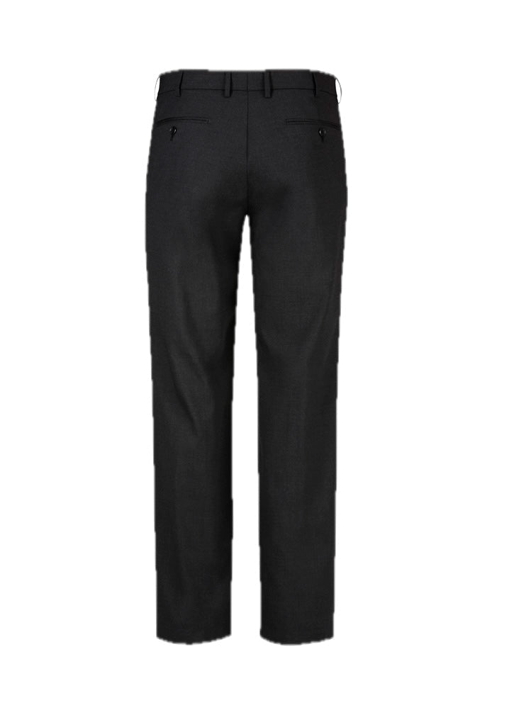Comfort Wool Stretch Mens Flat Front Pant – back view