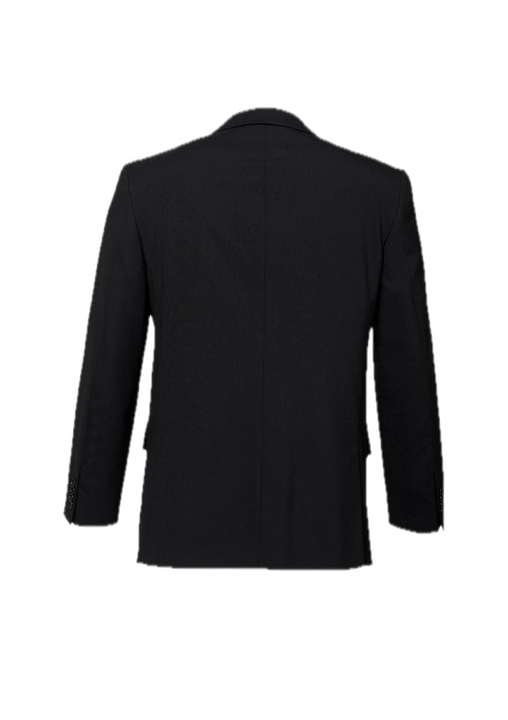 Comfort Wool Stretch Mens Two Button Classic Jacket – back view