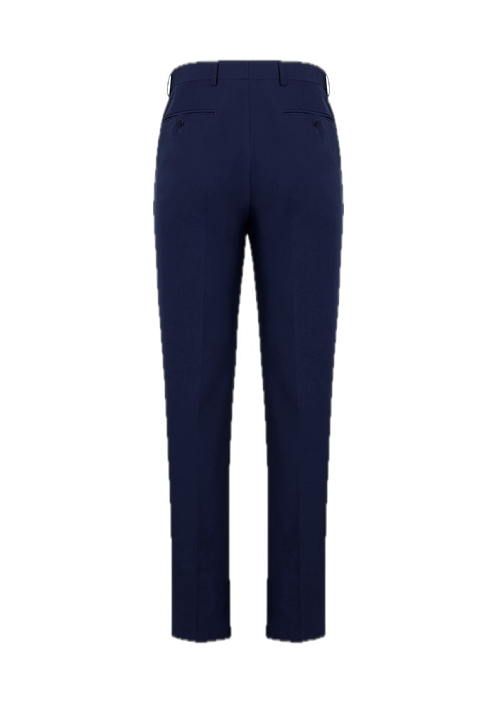 Siena Mens Slim Fit Flat Front Pant Stout – back view