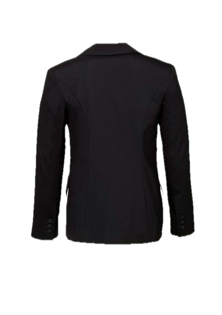 Comfort Wool Stretch Womens Longline Jacket – back view