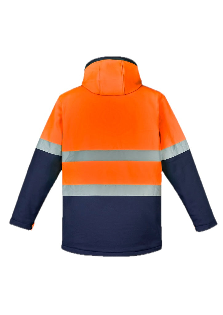 Unisex Hi Vis Antarctic Softshell Jacket – back view