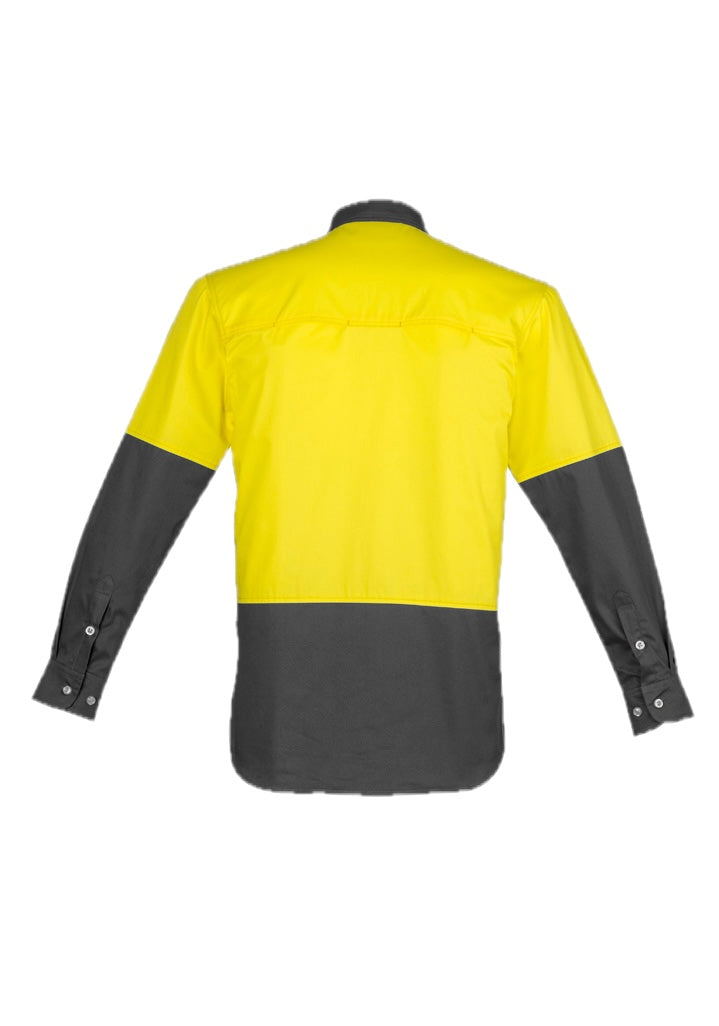 Mens Industrial Long Sleeve Shirt – back view
