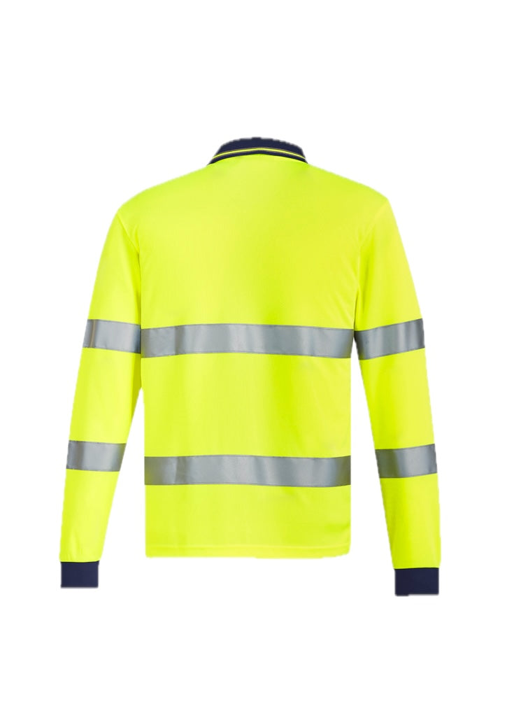 Unisex Hi Vis Bio Motion Taped Polo – back view