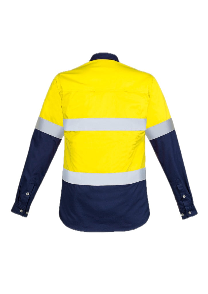 Womens Industrial Long Sleeve Shirt - Hoop Taped – back view