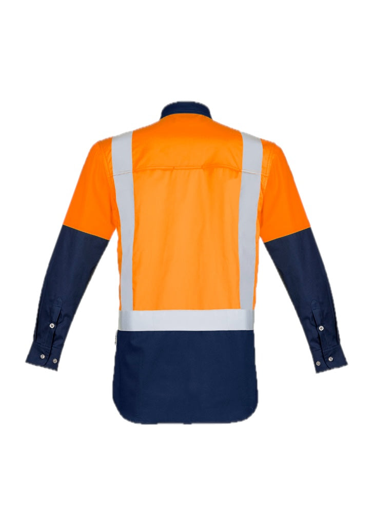 Mens Industrial Long Sleeve Shirt - Shoulder Taped – back view