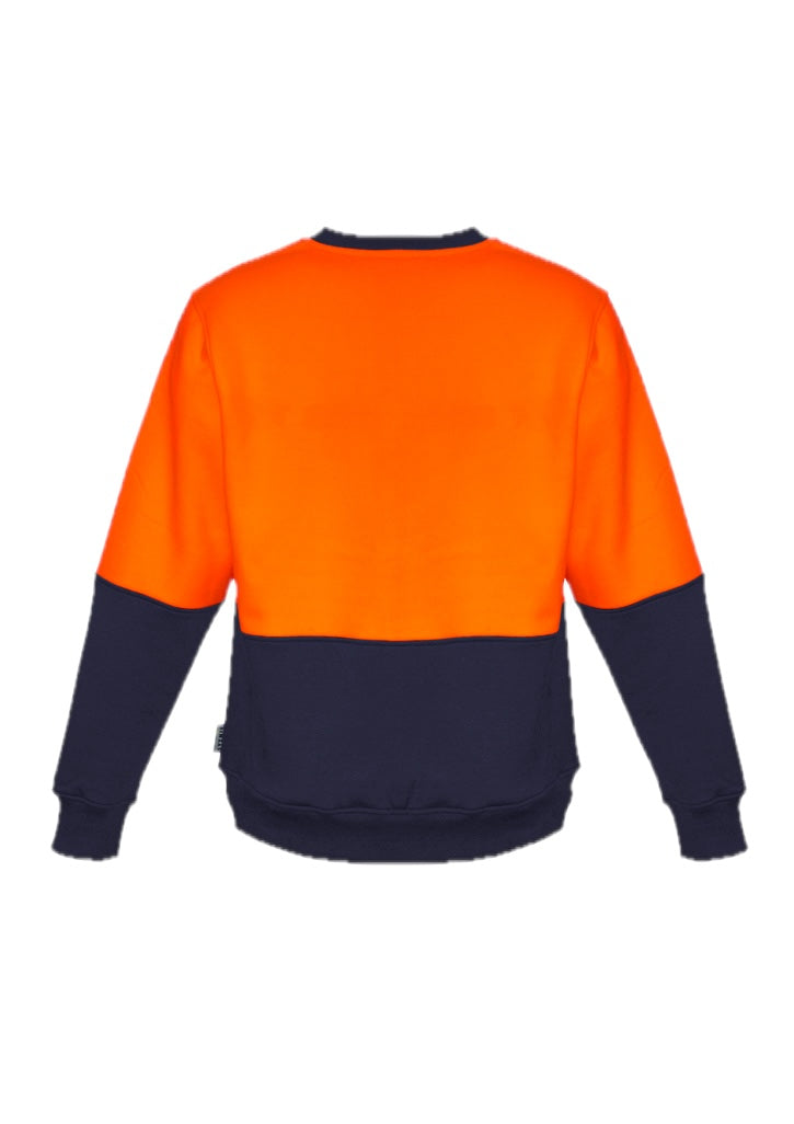 Unisex Hi Vis Crew Sweatshirt – back view