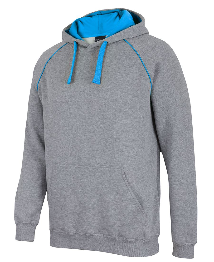 JB's CONTRAST FLEECY HOODIE – angled view