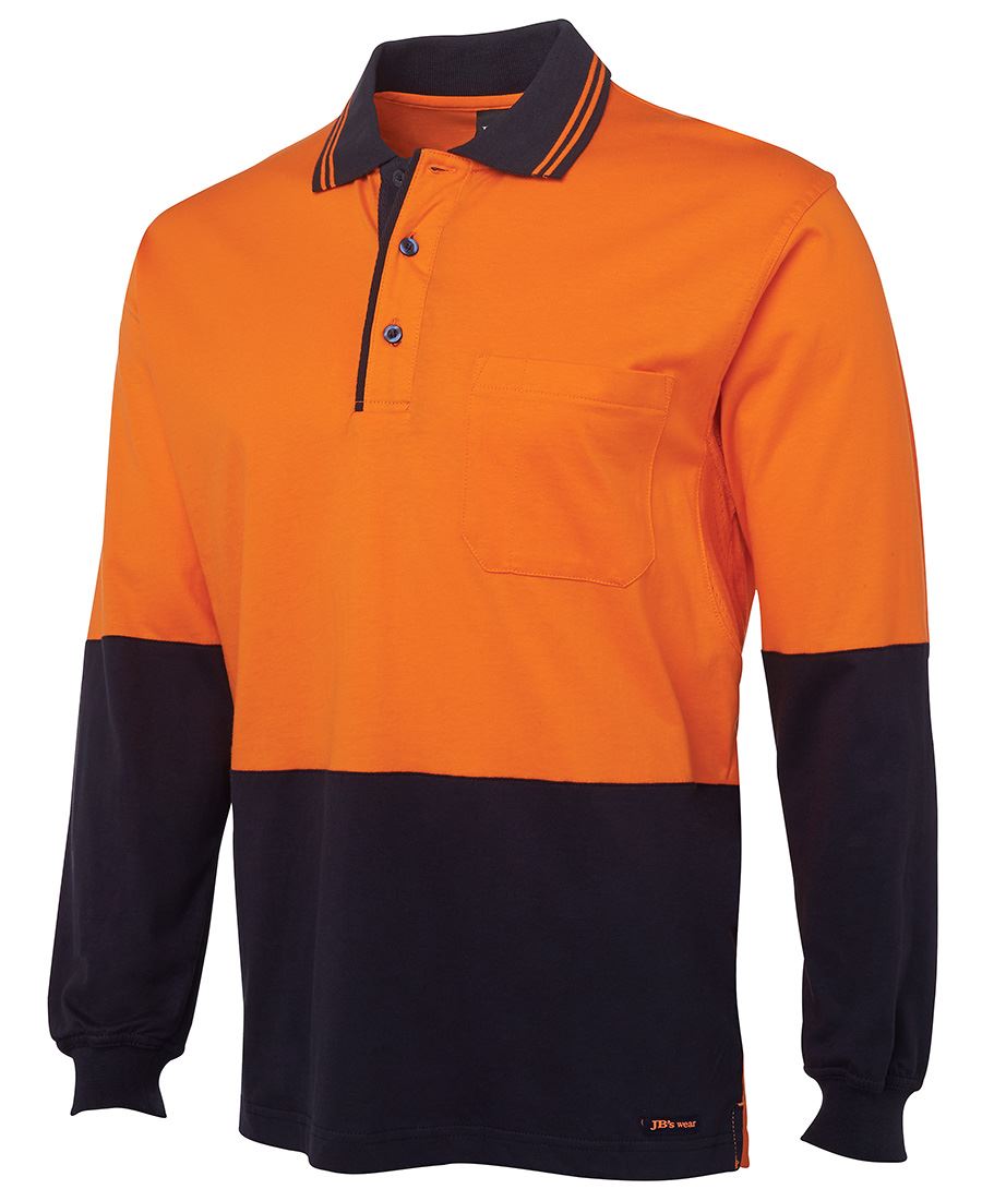 JB's HV L/S COTTON POLO – angled view