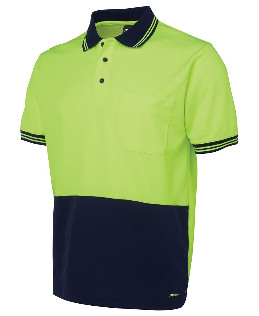 JB's HV S/S COTTON BACK POLO – angled view