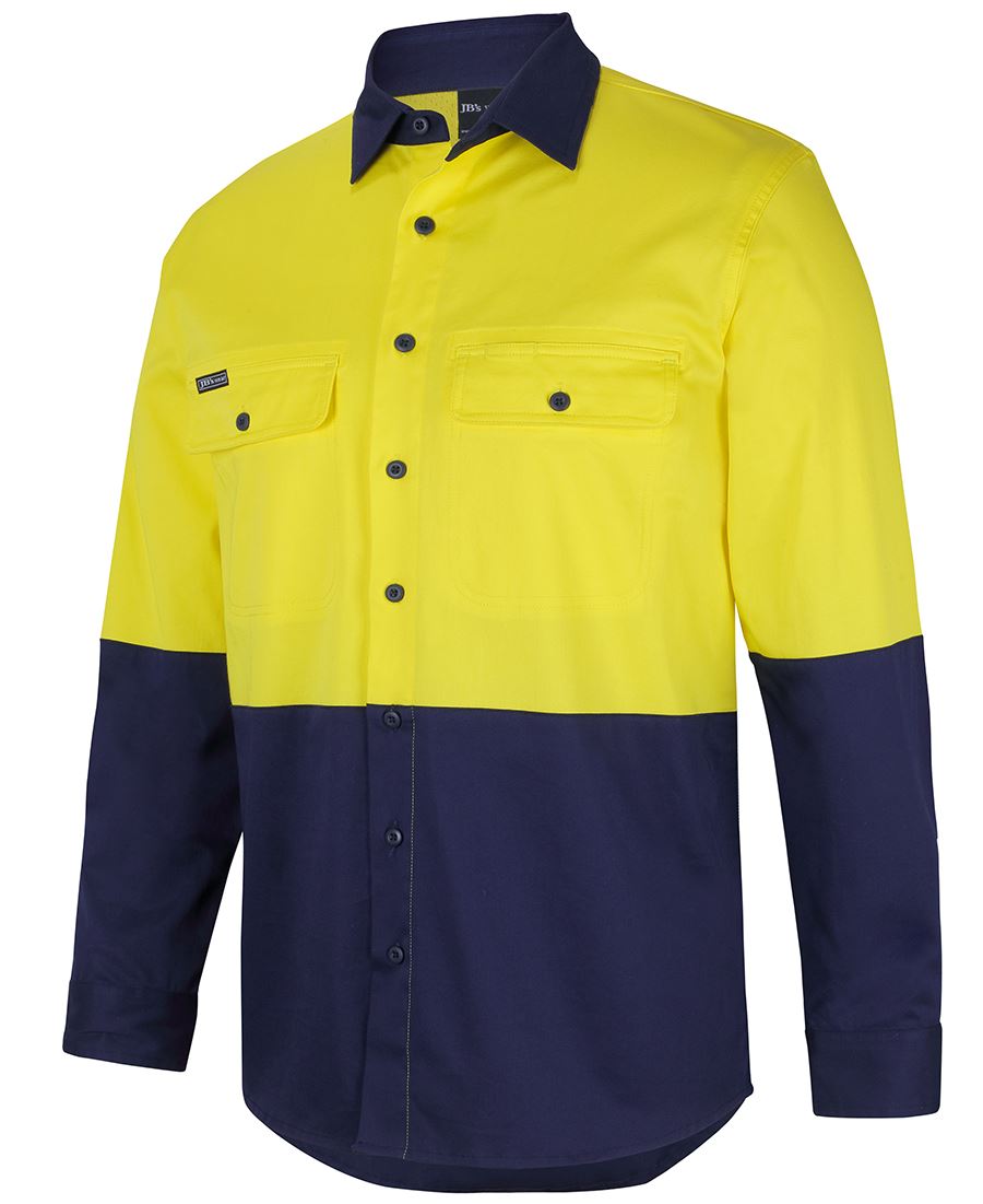 JB's HV L/S STRETCH WORK SHIRT – angled view