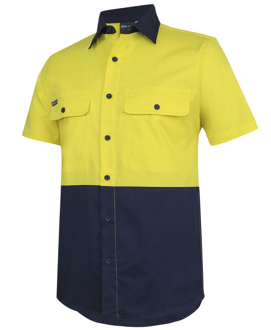 JB's HV S/S STRETCH WORK SHIRT – angled view