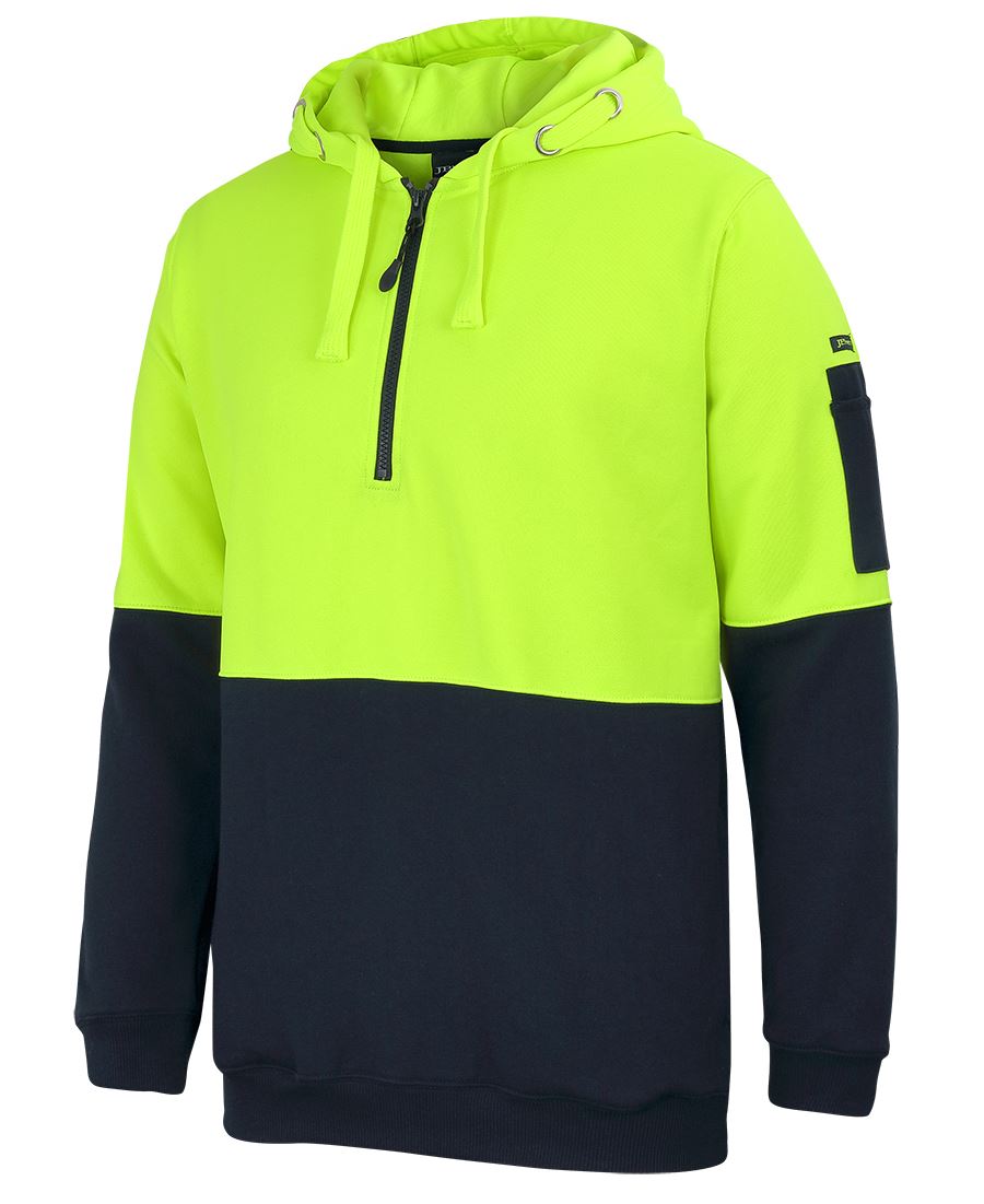 JB's HV 1/2 ZIP FLEECY HOODIE – angled view